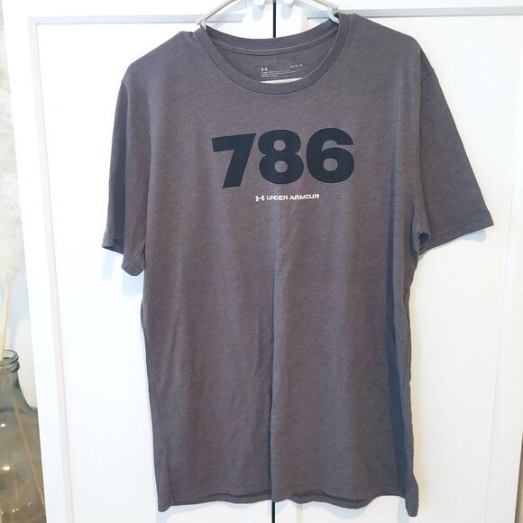 Under Armour 786 Miami Florida T-Shirt - Size Large - Picture 1 of 3